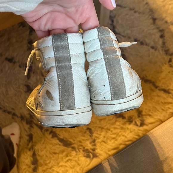 Golden Goose slide white leather and gray suede high tops 39: MAKE AN OFFER! - Picture 6 of 8
